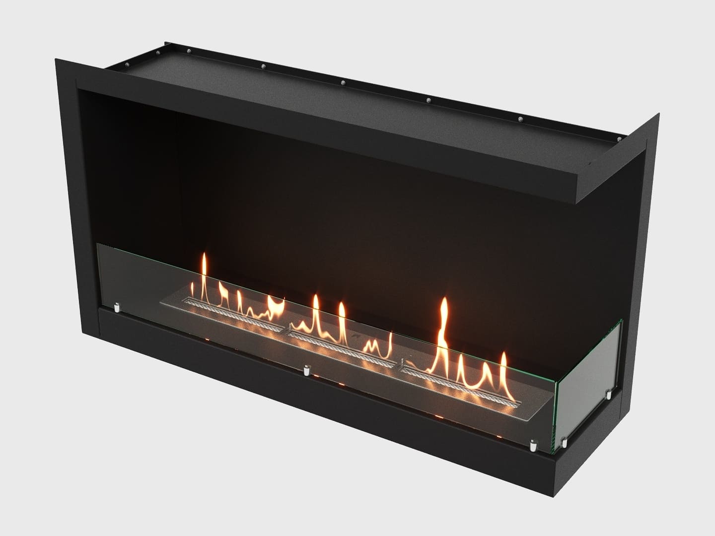 Встроенный биокамин Lux Fire Угловой 1155 М (правый угол) по цене 76 890 руб.