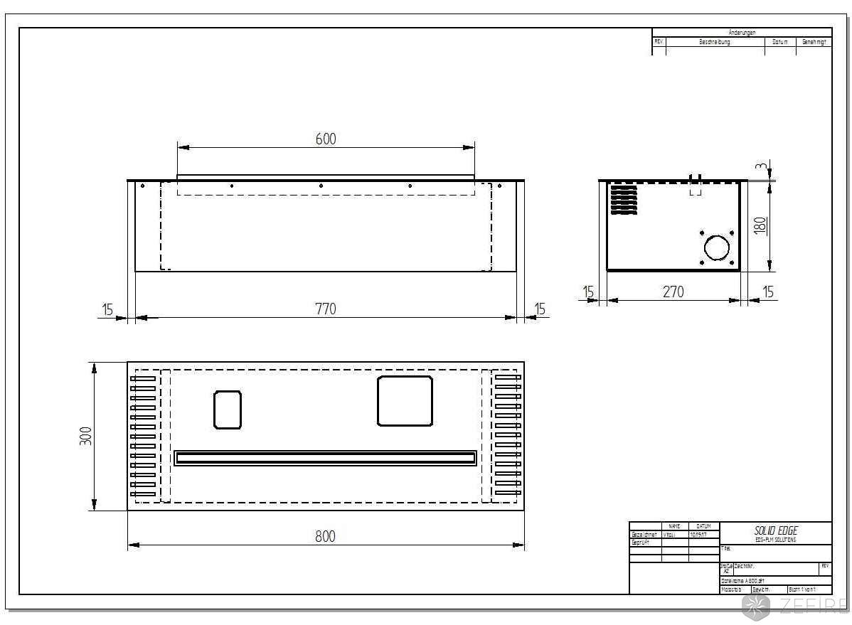 Автоматический биокамин ZeFire M 800 по цене 209 000 руб.
