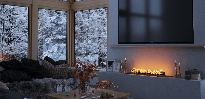 Биокамин Airtone LOG 1100 black по цене 499 000 руб.