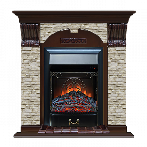 Арочный Грот однотонный (дуб)+Majestic Black