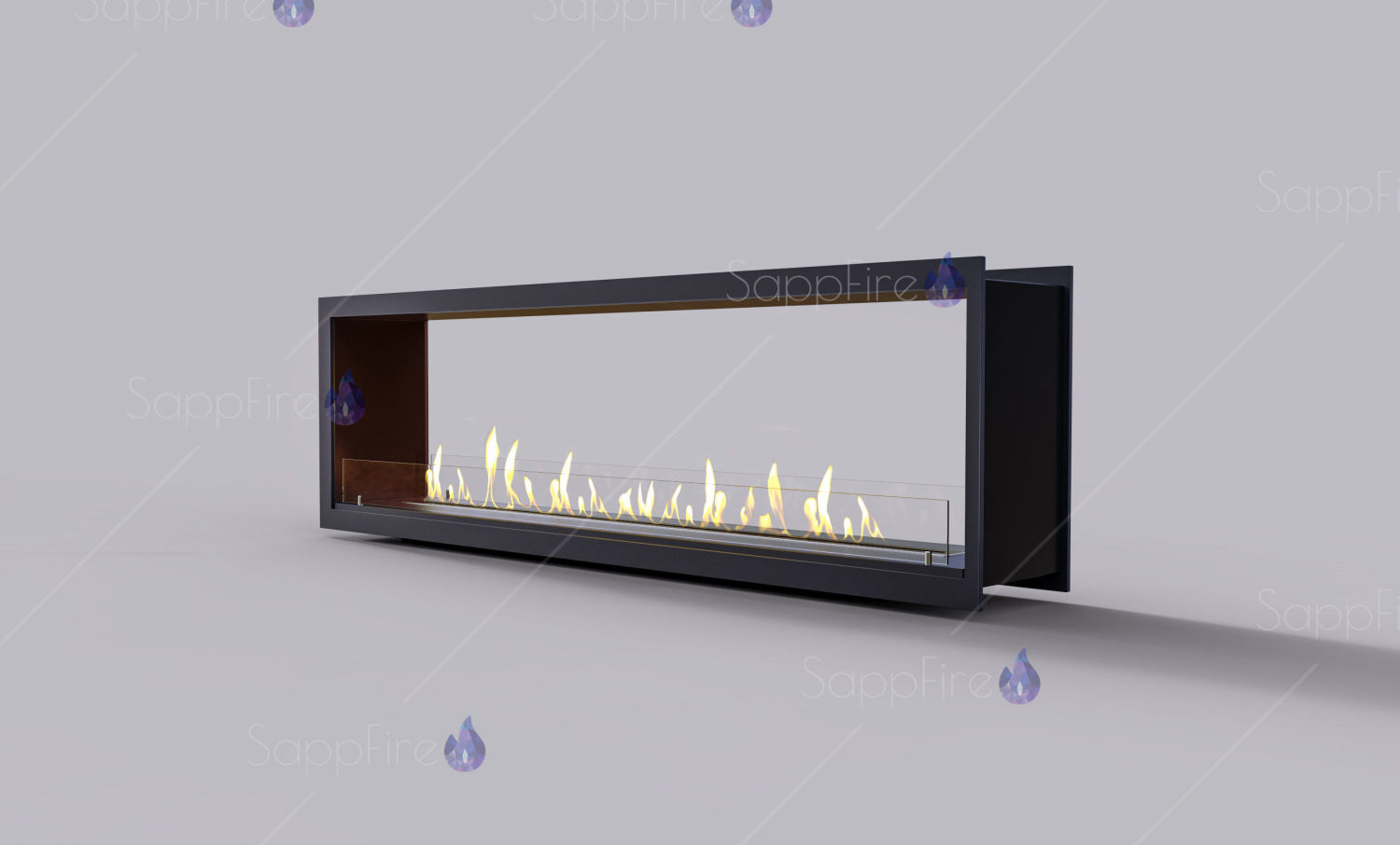 Встраиваемый биокамин / сквозной очаг 1100 (SappFire) по цене 53 200 руб.