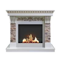 Биокамин в портале SteelHeat Marsel Lux, стекло