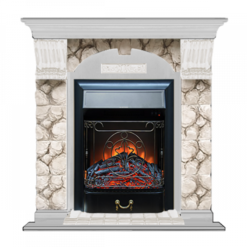 Арочный Карелия (беленый дуб)+Majestic Black