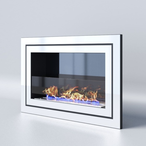 Биокамин "Русский огонь" Стенли 800V встраиваемый (высота 500мм.) с защитным стеклом