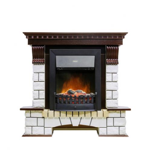 Pierre Luxe угловой белый (темный дуб)+Lydon Black