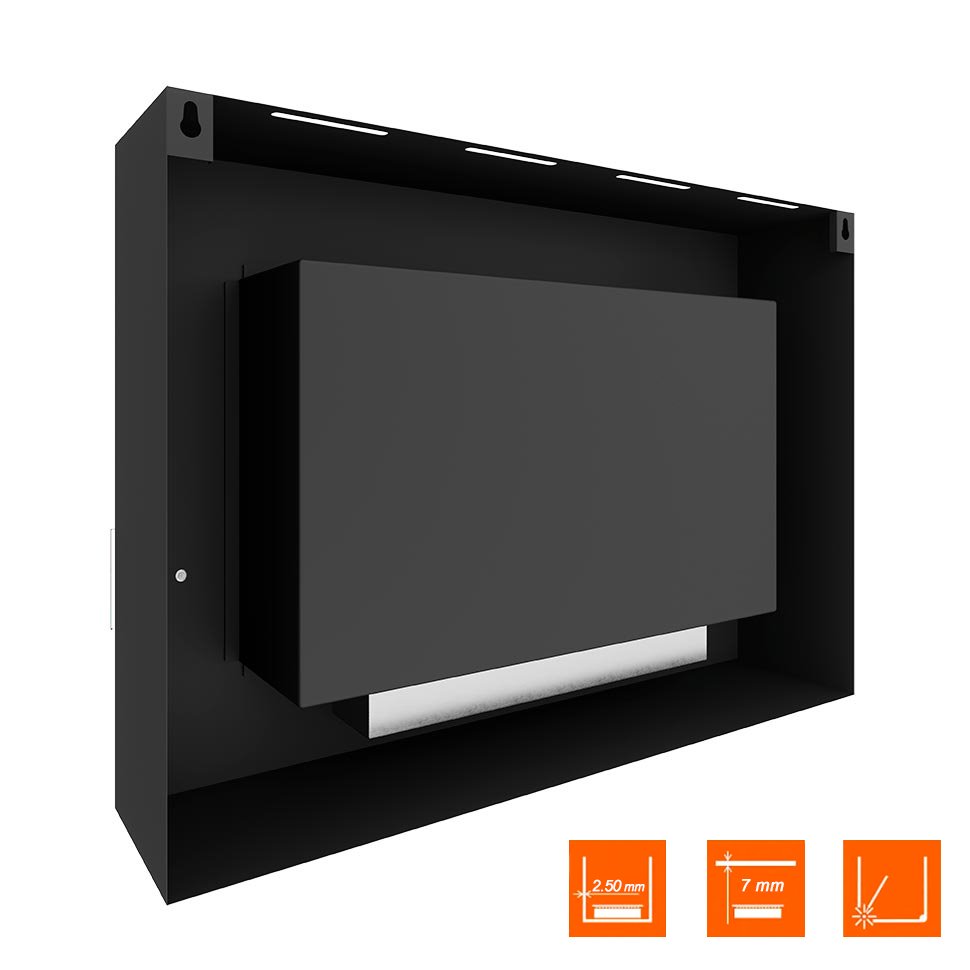 Биокамин SteelHeat WALL GRAND 900 черный, стемалит по цене 43 260 руб.