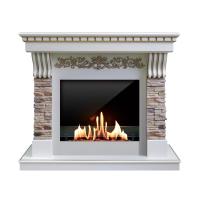 Биокамин в портале SteelHeat Marsel Lux, стекло, стемалит