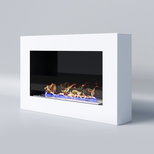 Биокамин "Русский огонь" Блонд 800N настенный (высота 500мм.) с защитным стеклом