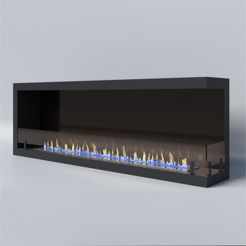 Биокамин "Русский огонь" Честер 1500 угловой правый с защитным стеклом