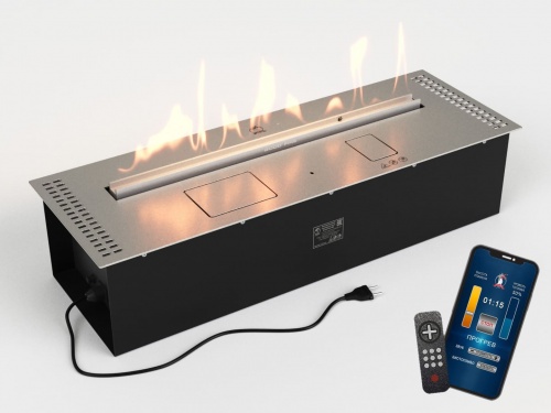 Автоматический биокамин Lux Fire Smart Flame 800 RC INOX