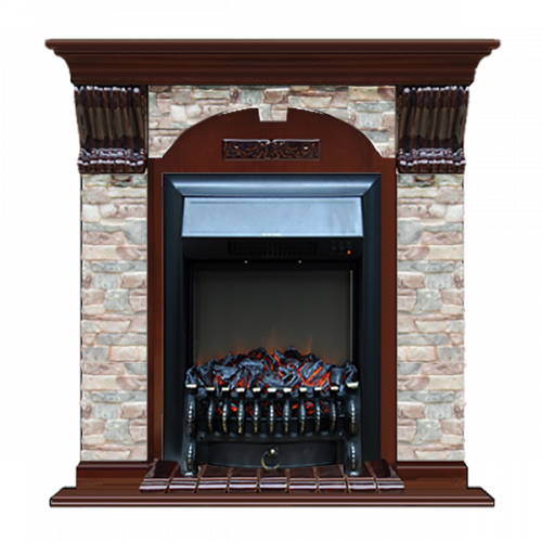 Арочный Грот цветной (красное дерево)+Fobos Black