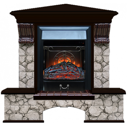 Бостон К Карелия угловой (венге)+Majestic Black