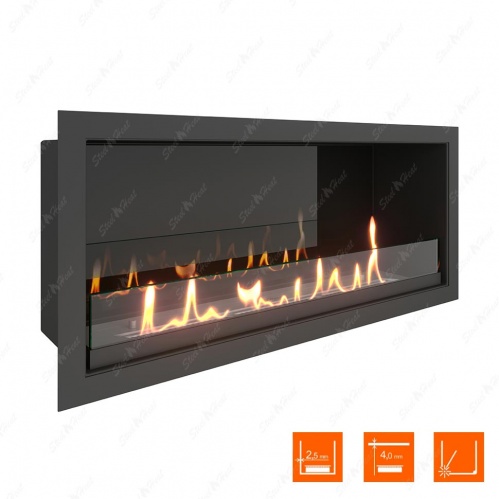Биокамин SteelHeat LEADER 700 XL стекло + стемалит