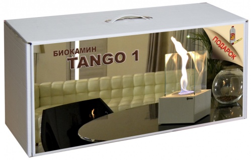 Набор с биокамином TANGO 1, биотопливом(1шт.х1.5л.) черный, зажигалкой