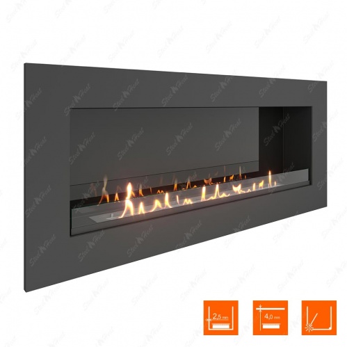 Биокамин SteelHeat GRAND 1500 стекло + стемалит