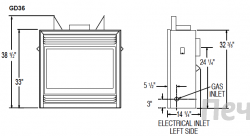 Газовый камин NapoLEOn GD36