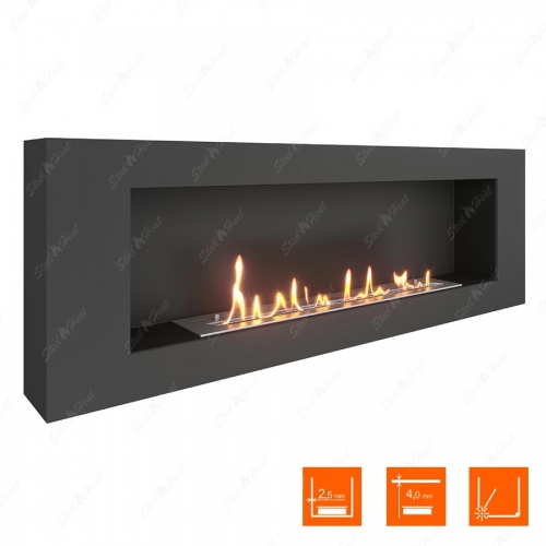Биокамин SteelHeat WALL 1200