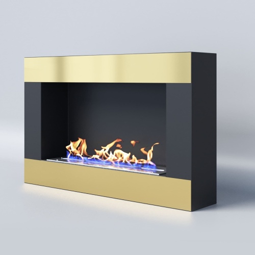 Биокамин "Русский огонь" Голд 800N настенный (высота 500мм.)