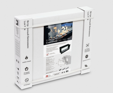 Настенный биокамин Lux Fire "Иллюзион 800 Н" S (черный) по цене 65 890 руб.