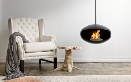 Подвесной биокамин Cocoon Aeris Black по цене 197 700 руб.