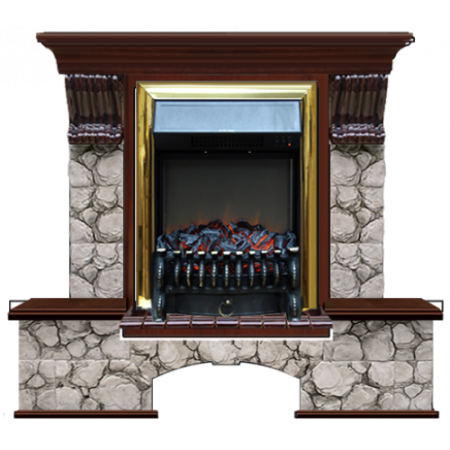 Бостон К Карелия (красное дерево)+Fobos Brass